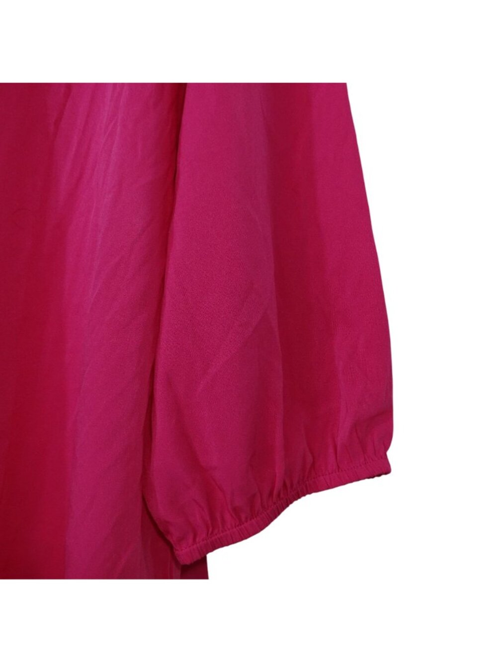 KC Khakis and Co Pink Studded Pullover Tunic Top Women Size L V-neck Long Sleeve - Picture 3 of 7